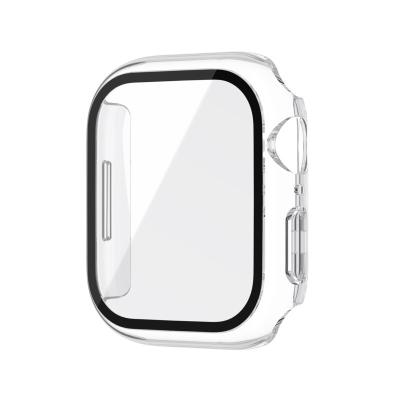 China Transparent Anti-Burst Screen Protector Smart Watch Case Parts Protective Case Bumper Cover For I Watch Series 7 45mm 41mm Apple Watch Case for sale