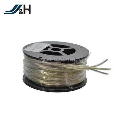 China Clear Double Speaker Wire Manufacturers PVC Jacket 3 Core Speaker Cable for sale