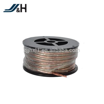 China Speaker PVC twisted 2C *0.5sqmm flat speaker cable, transparent speaker cable, volume control speaker cable for sale