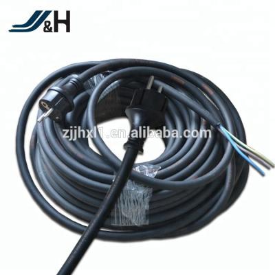 China Industrial Equipment European Standard AC Power Cord VED H07RN-F Power Cord With Plug for sale