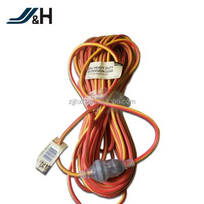 China Home Appliance SAA Approval 3x1.5mm2 Male To Female Australian Electrical Transparent Extension Cords for sale