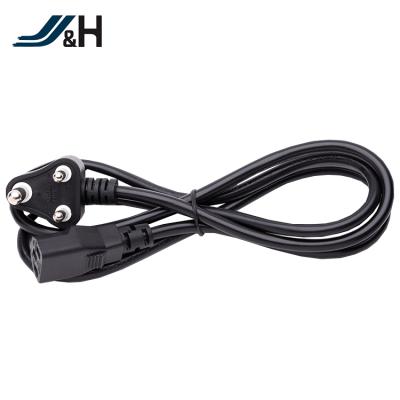 China Home Appliance SABS Approval 3 Pin IEC C13 Female To Male Plug South Africa Power Cord for sale