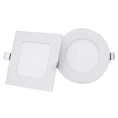 China Modern 6W 12W 18W 24W Recessed Surface Lighting Slim Square Back Light Ceiling Mounted Led Panel Light for Head Office for sale