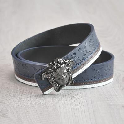 China Fashion.Casual 2022 brand slide buckle fashion belt cowhide belt unisex men and women belt custom made logo-333 for sale