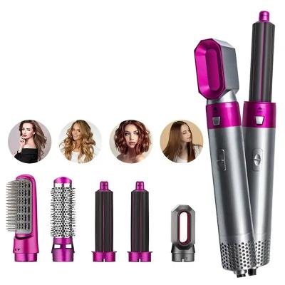 China For Home Use 5 - in - 1 Automatic Hot Air Comb Curling Iron Double Purpose Hair Styling Comb Electric Hair Dryer for sale