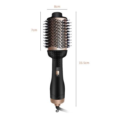 China Ionic Hot Shot Oval Airbrush 3 in 1 Wave Hair Dryer Blowdryer Brush for sale