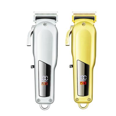 China Hotel Barber Hair Cut Machine Electric Rechargeable Professional Cordless Hair Clippers Trimmer For Men for sale