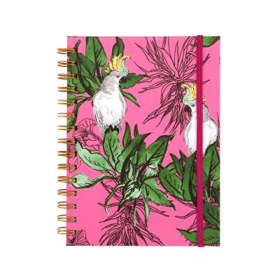 China Wholesale Custom Spiral Stationery Pocket Journal Notebook, Hardcover Daily Journals For Women for sale