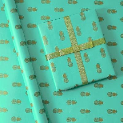 China Fashion Pineapple Waterproof Gift Wrapping Paper, Fashionable New High Quality Gift Wrapping Paper Roll for sale