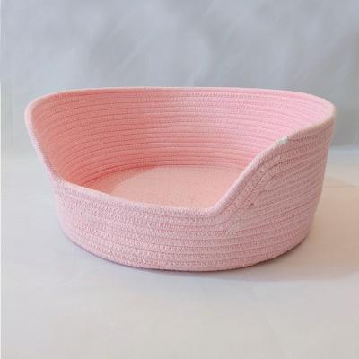 China Breathable Hot Sales Bestsellers Shape Pet Basket For Bike Woven Pet Basket for sale