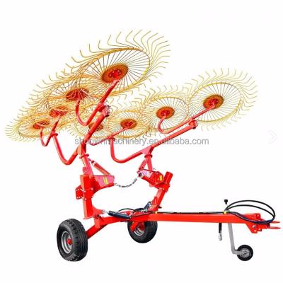 China Cultivate high quality farm tractor linkage wheel three point rake for sale for sale