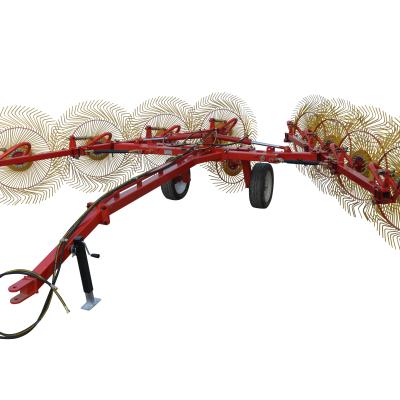 China Cultivate 8 wheels rake with 80 teeth without small middle wheel for sale