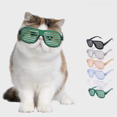 China Stocked 2021 New Creative Cat Eyewear Accessories Mini Glasses Window Shades Dog Sunglasses for sale