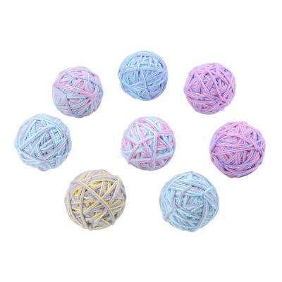 China New style viable pet cat toy 4CM wool bell ball toy ball pet supplies border wholesale factory spot for sale