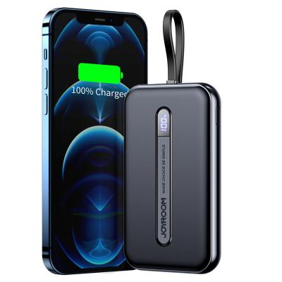 China 2022 Hot Sale 2022 Hot Sale Fast Charging Support Small Charger Power Bank Fee Portable Cable Station For iPhone Android 10000mah for sale