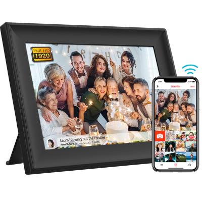 China Best Parents 10.1inch wifi digital frame Wifi gift with Frameo apps by share photo video by wifi 1920x1200FHD for sale