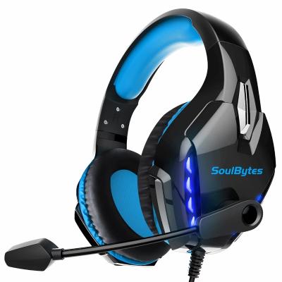 China Bestselling Earphone Amazon Gaming Headset Noise Reduction With MIC LED Light Auriculares Gamer For PS4 for sale