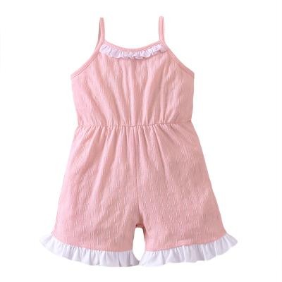 China Baby Daily Infant Cotton Summer Clothing Nature Overall Baby Clothes Lace Up Unique Clothes Babies Clothes for sale