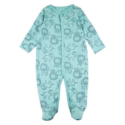 China Daily clothing babies and boys onsie toddler organic cotton fotted pajamas print cute baby rompers for sale