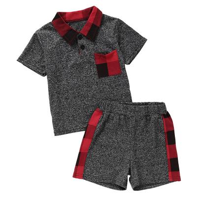 China Soft 6 to 24 Baby Boy Casual Summer Baby Boy Clothes and Pants Set 2 Piece Set for sale