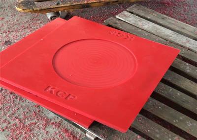 China Red color custom logo and name hdpe plastic cutting pad for crane foot support for sale