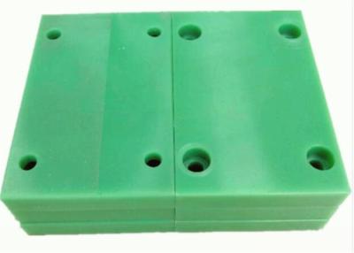 China Green color 20mm thick UHMWPE plastic cutting board drilling holes for sale