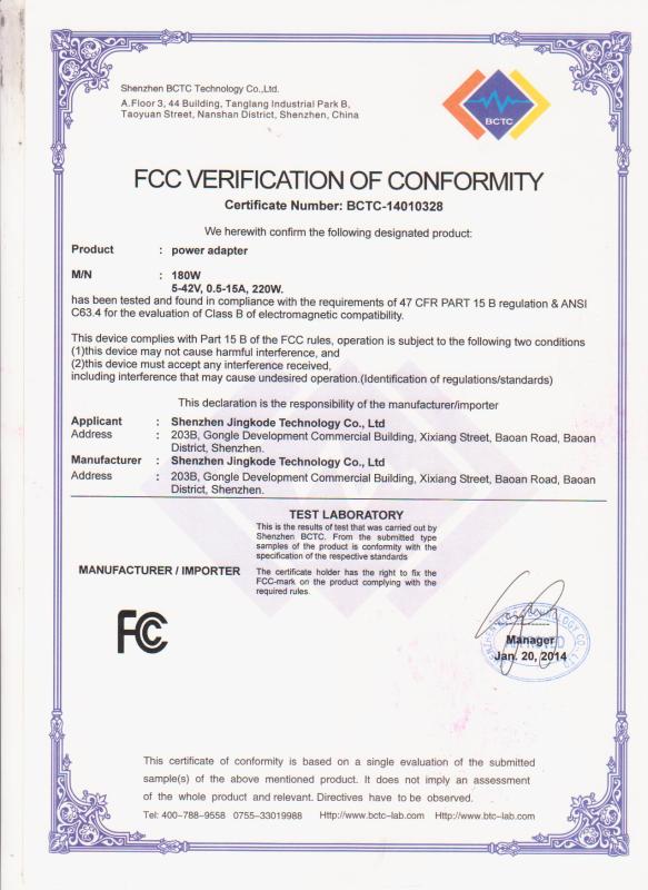 FCC - Shenzhen Jingkode Technology Co., Ltd.