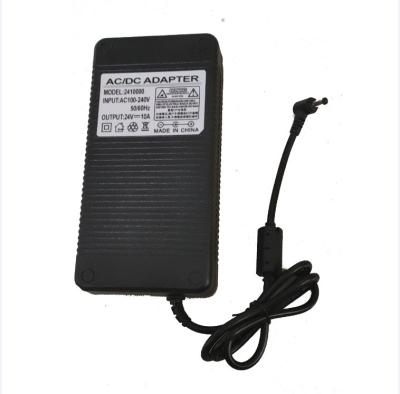 China ABS+PC Flame Retardant Material AC 230V To DC 24V 10A Set Switching Power Supply For LED for sale