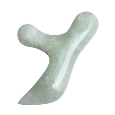 China Jade Roller Facial Skin Care Plant Face Foot Massager Whitening Natural Gua Sha for sale