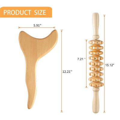 China Whitening Therapy Professional Wood Massage Tools 3 in1 Kit Wooden Massager Body Sculpting Paddle for sale