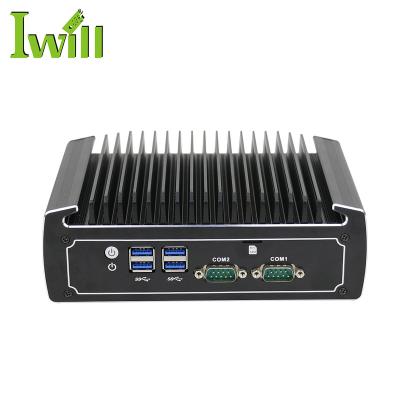 China From Chinese Factory Supplier Dual Lan Barebone Industrial Computer For Mini Computer i5 8250u Fanless Win 10 for sale