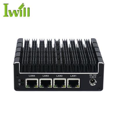 China For Business Celeron J3160 Quad Core Nuc Mini Fanless PC with 4 1000M Lan for pfsense Firewall or VPN for sale