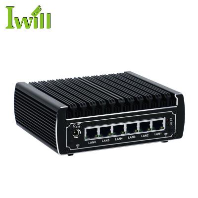 China 3865U lake 3865U exclusive kaby core 6 1000M dual mini computer NIC PC router support pfsense fanless OS IBOX-501 N13 for sale