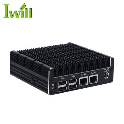 China For Mini PC Hardware J3060 Firewall Business NUC Linux Industrial Router Dual Fanless LAN for sale