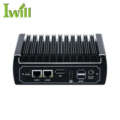 China No 7th Gen I3 I5 Onboard CPU Fanless PC 8GB DDR4 128GB Good NUC 4K HTPC Mini Box SSD HD Graphics 520 for sale