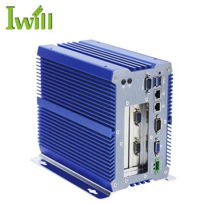 China NEW Update Professional Mini Fanless Industrial PC For 2 LAN Embedded PCI Slot i5 7200U IBOX-701 Plus for sale