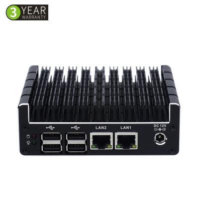 China For Business Firewall pfsense Router AES-NI J3060 Fanless Dual Core Micro PC Dual NIC with 6*USB 2*HD Ports for sale