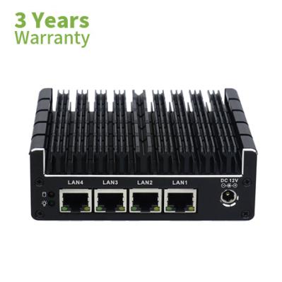 China Pfsense Fanless Mini Firewall Thin Client PC 4 LAN Port J3160 Linux Ubuntu Mini PC for sale