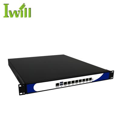 China Mini ITX Pure Aluminum Chassis I LAN 6 Firewall PfSense Network Rackmount Router With Port SPF Support AES-IN Function for sale