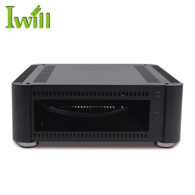 China With Best Design DIY Computer Power Supply High Quality Empty Chassis htpc Mini Fanless Itx Case With 2.5 Inch HDD And CD ROM for sale