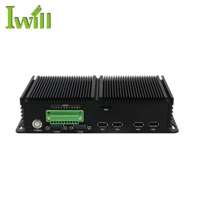 China High Quality Pure Aluminum Fanless Mini System Quad Core Sim Card Slot Embedded Industrial PC With GPIO for sale