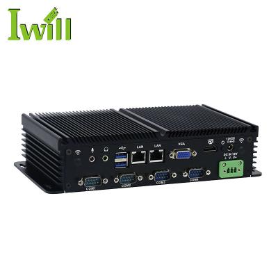 China Pure Aluminum Fanless Mini Itx Motherboard Embedded X86 Quad Core J1900 System Barebone Pc Industrial Computer System Barebone PC With GPIO Option for sale