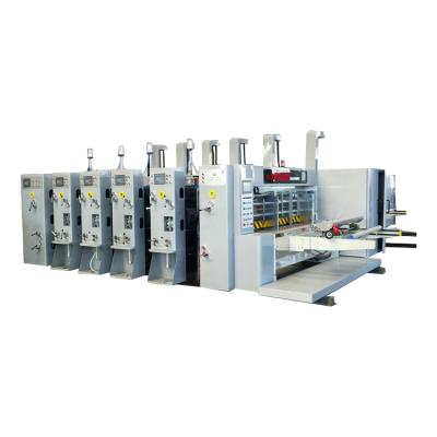 China food & Beverage factory new style full automatic used corrugated cardboard flexo die-cut printing machine for sale