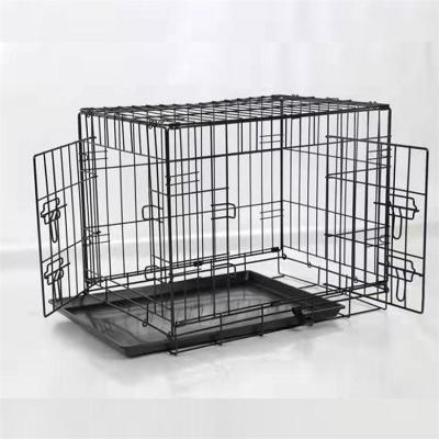 China Stocked 2022 New 36 Inch Large Steel Heavy Duty Aluminum Wire Puppies Carrier Crates With Cover for sale