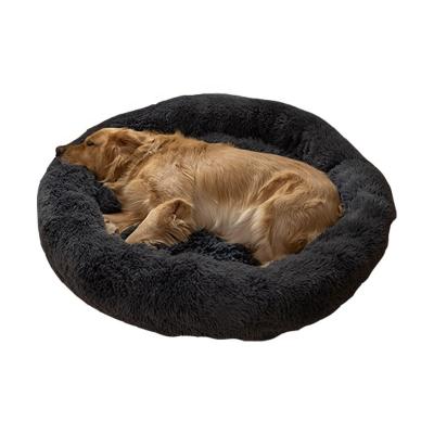 China Hot Selling 2022 New Style Viable Wholesale And Retail Dog Cushion Durable Waterproof Calming Adorned Cat Dog Bed Low Moq for sale