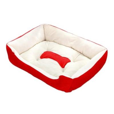 China Factory Wholesale Breathable, Low Price Rectangle Soft Fluffy Washable Cat Dog Bed for sale