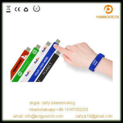 China Affordable Promotional Giveways Custom Wristband USB Flash Drive for sale