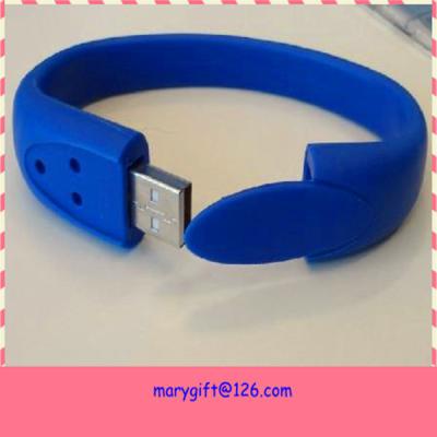 China cheap custom made silicone wristband usb flash drive for sale