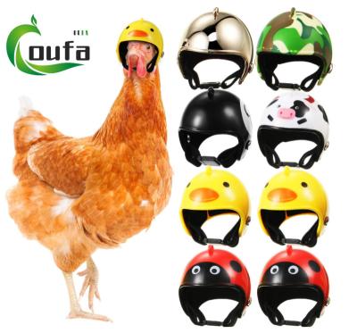 China Various Styles Chicken Viable Funny Cute Funny Decoration Motorcycle Safety Helmet Outdoor Accessories For Hens And Parrot for sale