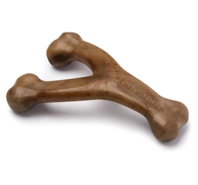 China Sustainable Durable Benebone Wishbone Dog Chew Toy For Aggressive Chewers, Jumbo, Real Bacon Flavor for sale